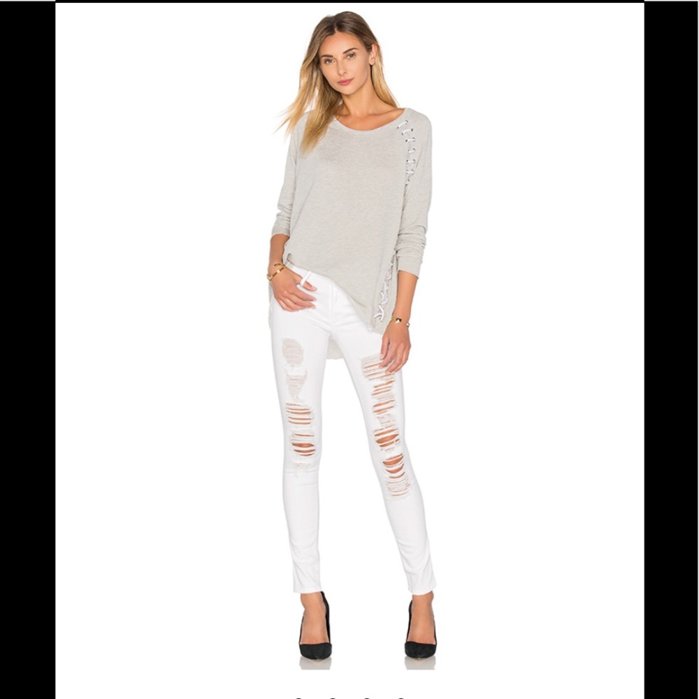 Jude Mid Rise Super Skinny in Frost